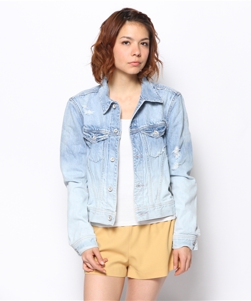 goa(ゴア)の「13OZ グラデーションデニムGジャン(デニムジャケット・レディース・ブルー系その他・FREE)」の10枚目の写真