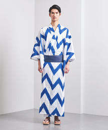 UNITED ARROWS ユナイテッドアローズ 1385-699-0168 UA M浴衣 竜巻絞り ブルー系【中古】 UNITED ARROWS ユナイテッドアローズ 1385-699-0168 UA M浴衣 竜巻絞り