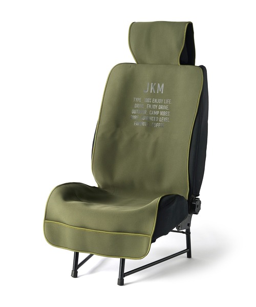 JKM（ジェイケイエム）の「JKM　ウェットスーツ素材 防水シートカバー フロント1枚（アウトドアグッズ・レディース・ネイビー/ダークグレー/オリーブドラブ・ONE SIZE）」の6枚目の写真