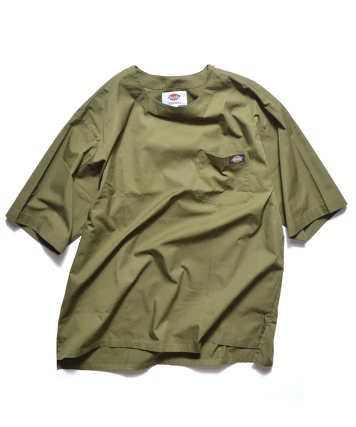 Dickies(ディッキーズ)の「Dickies/ ディッキーズ TCツイルリラックスフィット半袖プルオーバーシャツ(シャツ/ブラウス・メンズ・ブラック/オリーブ・M/L/XL)」の11枚目の写真