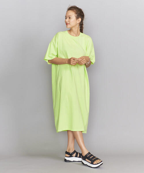 BEAUTY&YOUTH UNITED ARROWS（ビューティーアンドユースユナイテッドアローズ）の「【別注】＜STAR&STRIPE＞Tシャツワンピースо（ワンピース・レディース・ダークグレー/ライム/ホワイト・FREE）」の17枚目の写真