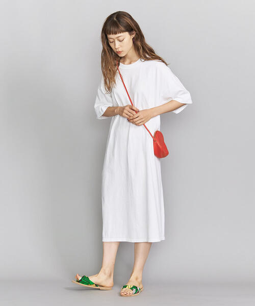 BEAUTY&YOUTH UNITED ARROWS（ビューティーアンドユースユナイテッドアローズ）の「【別注】＜STAR&STRIPE＞Tシャツワンピースо（ワンピース・レディース・ダークグレー/ライム/ホワイト・FREE）」の18枚目の写真