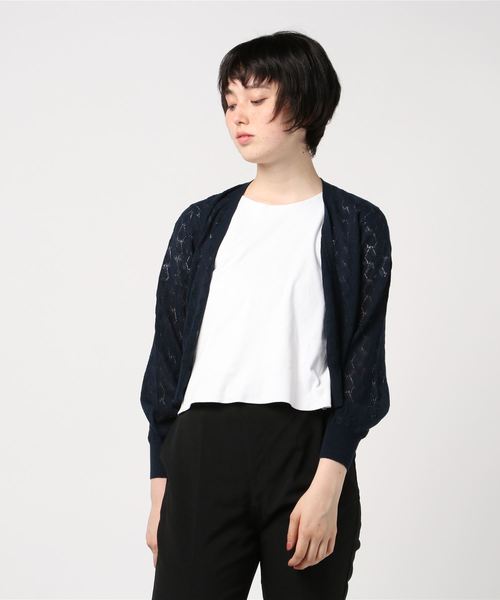 To b. by agnes b.（トゥービーバイアニエスベー）の「WM96 CARDIGAN レースカーディガン（カーディガン/ボレロ ...