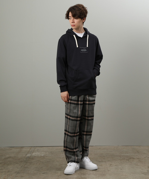 JUNRED（ジュンレッド）の「グランドチェックワイドパンツ（その他パンツ・メンズ・チャコールグレー/ダークブラウン・S/M/L）」の11枚目の写真