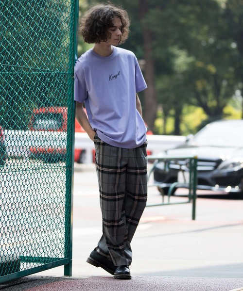 JUNRED（ジュンレッド）の「グランドチェックワイドパンツ（その他パンツ・メンズ・チャコールグレー/ダークブラウン・S/M/L）」の18枚目の写真