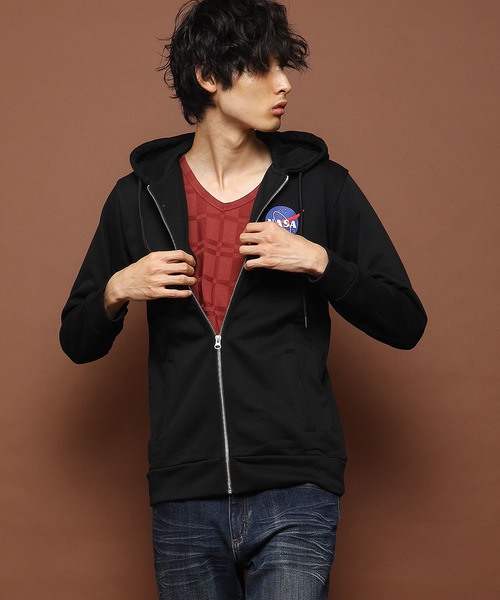 MK MICHEL KLEIN HOMME （エムケーミッシェルクランオム）の「《NASA》APOLLO /  コラボパーカー（パーカー・メンズ・グリーン/ブラック/グレー・46/48/51）」の2枚目の写真