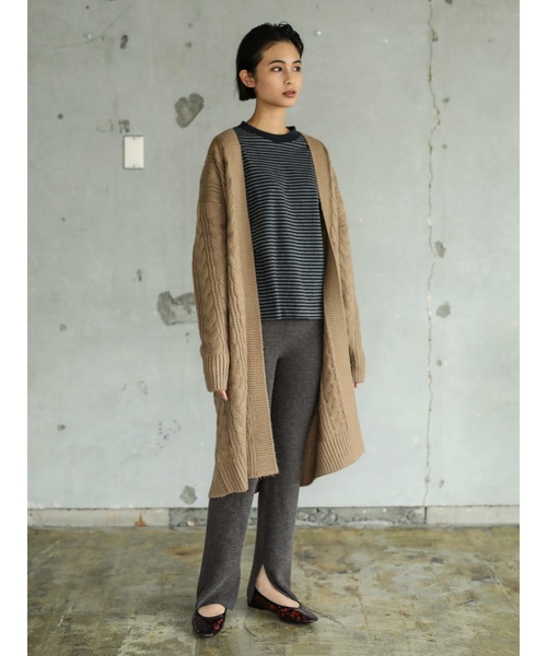 CRAFT STANDARD BOUTIQUE�i�N���t�g�X�^���_�[�h�u�e�B�b�N�j�́uCABLE KNIT LONG CARDIGAN/�P�[�u���j�b�g�����O�J�[�f�B�K���Z���i�J�[�f�B�K���j�v�b���J