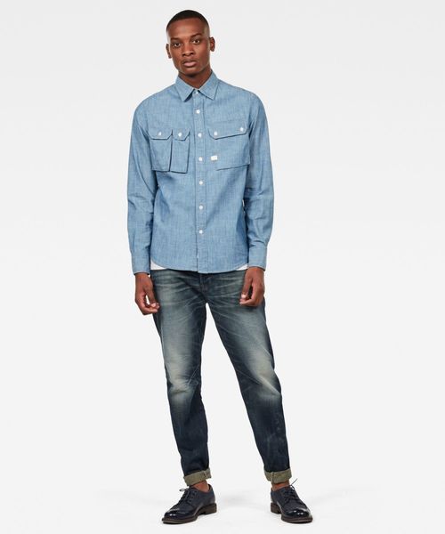 G-STAR(ジースター)の「OSPAK SLIM SHIRT(シャツ/ブラウス・メンズ・インディゴブルー・SMALL/MEDIUM/LARGE/X-LARGE/X-SMALL)」の5枚目の写真