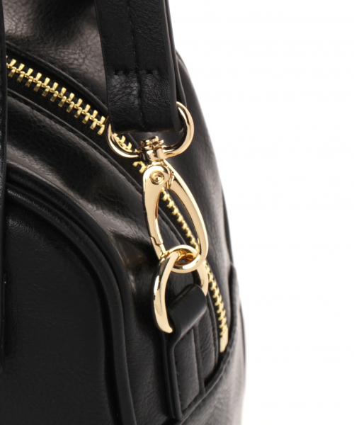 GLOBAL WORK（グローバルワーク）の「ミニポーチ付きボストン/854510（ボストンバッグ・レディース・ブラック/オフホワイト/ブラウン・FREE）」の10枚目の写真