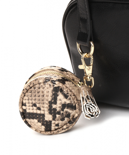 GLOBAL WORK（グローバルワーク）の「ミニポーチ付きボストン/854510（ボストンバッグ・レディース・ブラック/オフホワイト/ブラウン・FREE）」の12枚目の写真