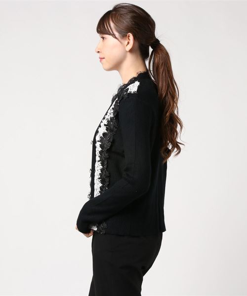Narcissus（ナルシス）の「ネット限定【STIN#ME】レースカーディガン