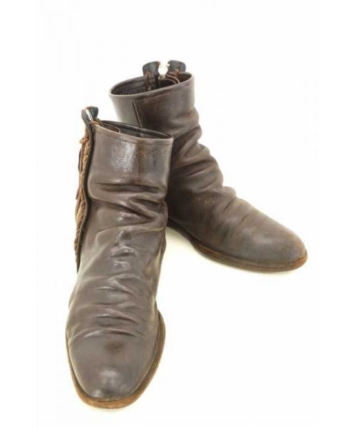 ミハラヤスヒロ MIHARA YASUHIRO サイドジップ レザーブーツ