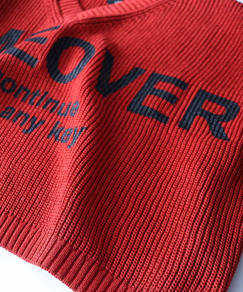 SHAREEF（シャリーフ）の「KNIT VEST（ニット/セーター・メンズ・ライトグレー/ブラック/パープル/オレンジ・1/2）」の18枚目の写真