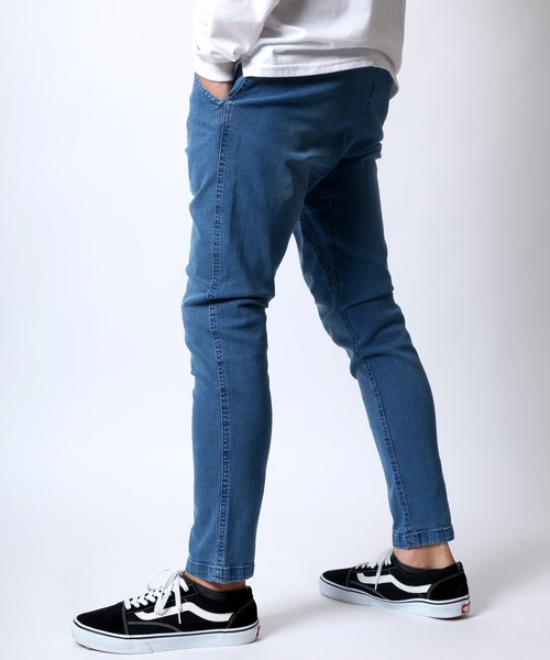 GERRY（ジェリー）の「GERRY/ジェリー デニム ツイル クライミング スキニー ジョガーパンツ/キャンプパンツ/イージーパンツ（デニムパンツ・メンズ・ライトブルー/ブラック系その他/ブルー/ブラック/ベージュ/カーキ/ネイビー・S/M/L/LL）」の14枚目の写真