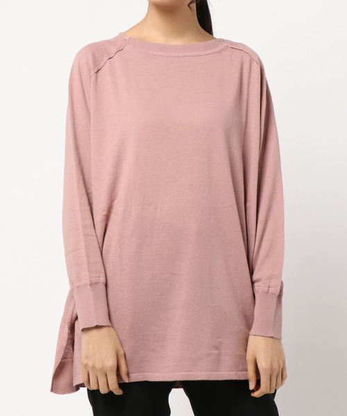 RNA-N(アールエヌエーエヌ)の「K2483 コットンハイゲージルーズニット(ニット/セーター・レディース・スモークピンク/グレイッシュベージュ/キナリ/セージグリーン・MEDIUM)」の22枚目の写真