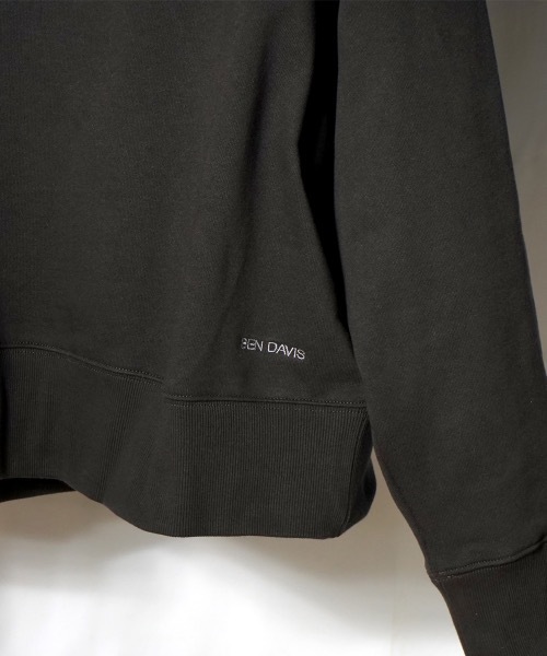BEN DAVIS(ベンデイビス)の「BEN DAVIS LADIES DROP SHOULDER SWEAT/ベンデイビス ドロップショルダー スウェット(スウェット・レディース・グレー/レッド/ブラック/ベージュ・FREE)」の9枚目の写真