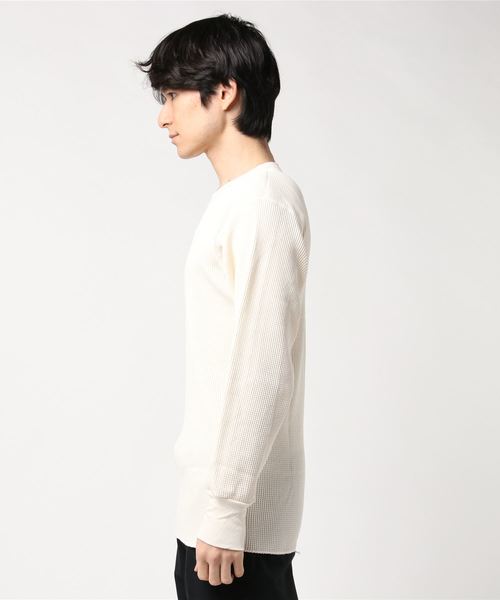 INDERA MILLS（インデラミルズ）の「【INDERA MILLS/インデラミルズ】サーマルロンTee（Tシャツ/カットソー・メンズ・オフホワイト・SMALL/MEDIUM）」の2枚目の写真