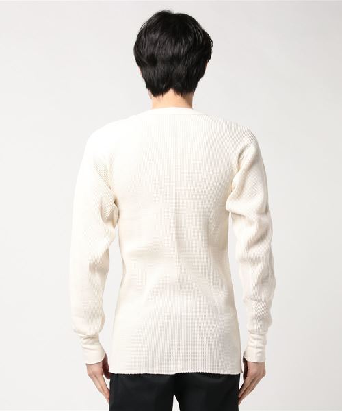 INDERA MILLS（インデラミルズ）の「【INDERA MILLS/インデラミルズ】サーマルロンTee（Tシャツ/カットソー・メンズ・オフホワイト・SMALL/MEDIUM）」の3枚目の写真