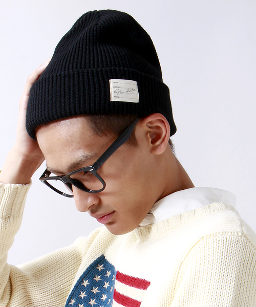 WEGO(ウィゴー)の「WEGO/カラーニットキャップ(ニットキャップ/ビーニー・メンズ・ブラック/杢グレー/ライトパープル/ライトピンク/ワイン・FREE)」の2枚目の写真
