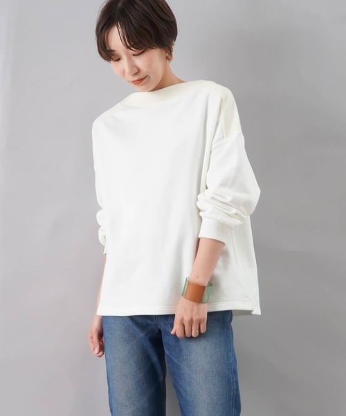 LUCA/LADY LUCK LUCA(ルカ/レディラックルカ)の「LC/LLL ヨークリブ裏毛プルオーバー(Tシャツ/カットソー)」|オフホワイト