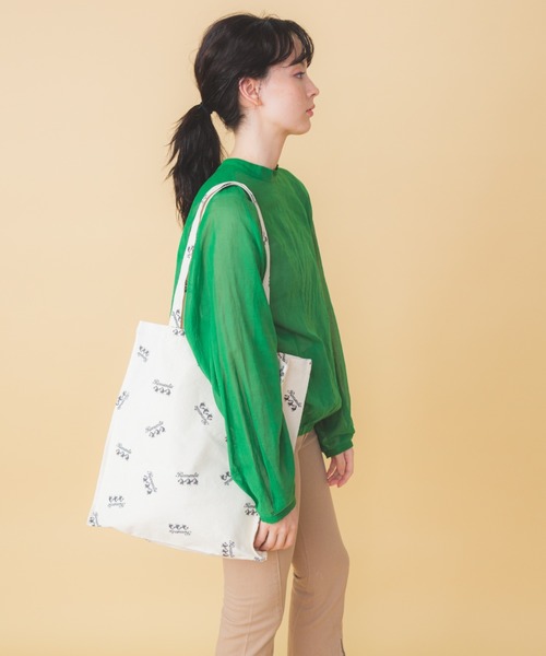 SMIR NASLI(サミールナスリ)の「【NO PANTIES】ノーパンティーズトートロマンティックトート キャンバスバック(トートバッグ・レディース・オフホワイト・フリー)」の3枚目の写真