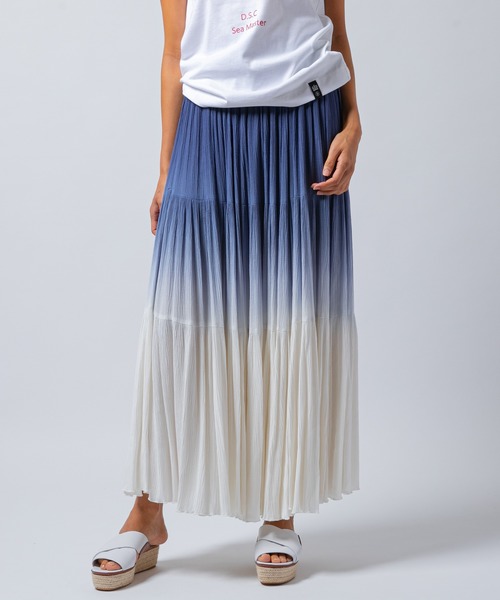 【美品】ダブルスタンダードクロージング＊グラデーションタフタプリーツスカート36 DOUBLE STANDARD CLOTHING（ダブルスタンダードクロージング）の