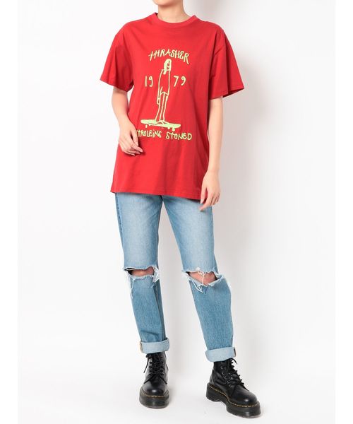 jouetie（ジュエティ）の「THRASHER 1979 BIG T（Tシャツ/カットソー・レディース・ブラック/レッド/オフホワイト・MEDIUM）」の14枚目の写真