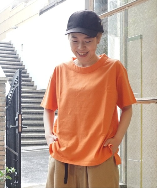 JOURNAL STANDARD LUXE(ジャーナルスタンダード ラックス)の「クラシックテンジク クルーT(Tシャツ/カットソー)」|オレンジ