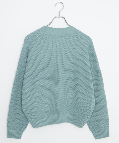 DING(ディング)の「DING/ドロップショルダーニットカーディガン(カーディガン/ボレロ・レディース・ブルー/グリーン/ベージュ・FREE)」の5枚目の写真