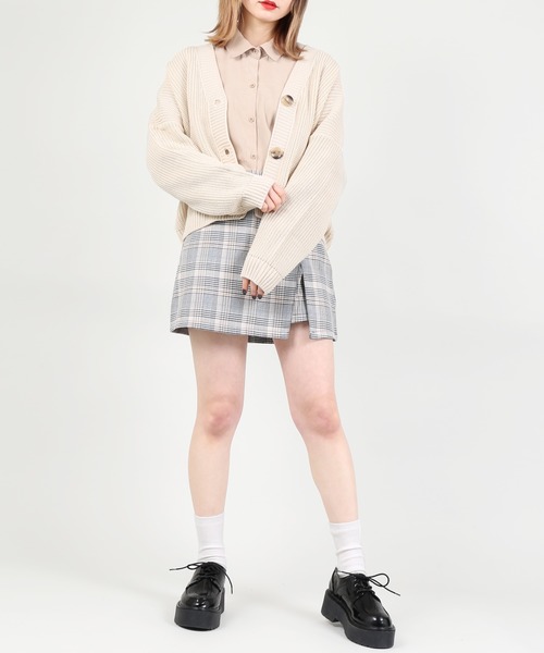 DING(ディング)の「DING/ドロップショルダーニットカーディガン(カーディガン/ボレロ・レディース・ブルー/グリーン/ベージュ・FREE)」の17枚目の写真