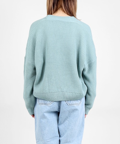 DING(ディング)の「DING/ドロップショルダーニットカーディガン(カーディガン/ボレロ・レディース・ブルー/グリーン/ベージュ・FREE)」の12枚目の写真