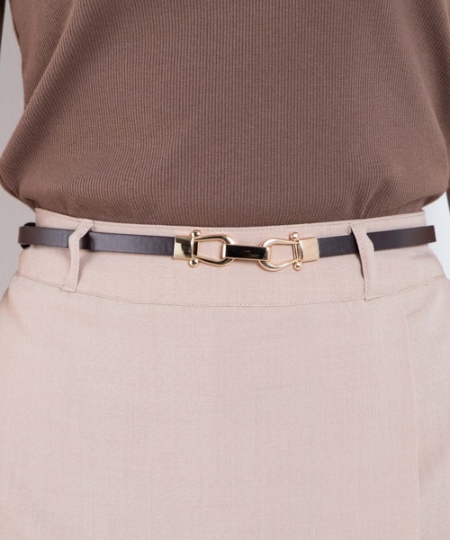 WEGO（ウィゴー）の「WEGO/【セットアップ対応商品】【２点セット】リネンタッチベルト付きラップスカパン（スカート・レディース・ライトピンク/オフホワイト/ベージュ・FREE）」の15枚目の写真