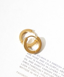 ONE DAY KMC  | 【Al】ステンレス　クロームフープピアス(ピアス（両耳用）)