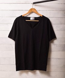【Bl】スラブ天竺キーネックTシャツ