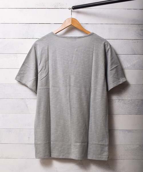 ARCHIVER（アーカイバ）の「【Bl】スラブ天竺キーネックTシャツ（Tシャツ/カットソー・レディース・ホワイト/ブラック/ネイビー/グレー/ピンク・MEDIUM/LARGE/X-LARGE）」の6枚目の写真