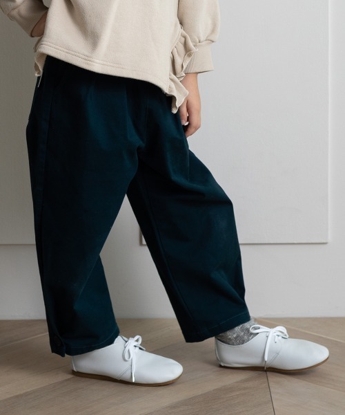 MAKE YOUR DAY（メイクユアデイ）の「ストレッチツイル裾ボタンテーパードパンツ■80～140cm（その他パンツ・キッズ・チャコールグレー/ブラウン/イエロー/ダークブルー・90/100/110/120/80/130/140）」の19枚目の写真