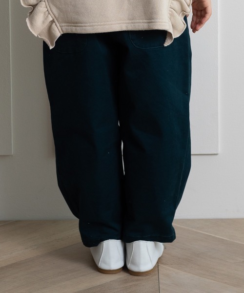 MAKE YOUR DAY（メイクユアデイ）の「ストレッチツイル裾ボタンテーパードパンツ■80～140cm（その他パンツ・キッズ・チャコールグレー/ブラウン/イエロー/ダークブルー・90/100/110/120/80/130/140）」の18枚目の写真