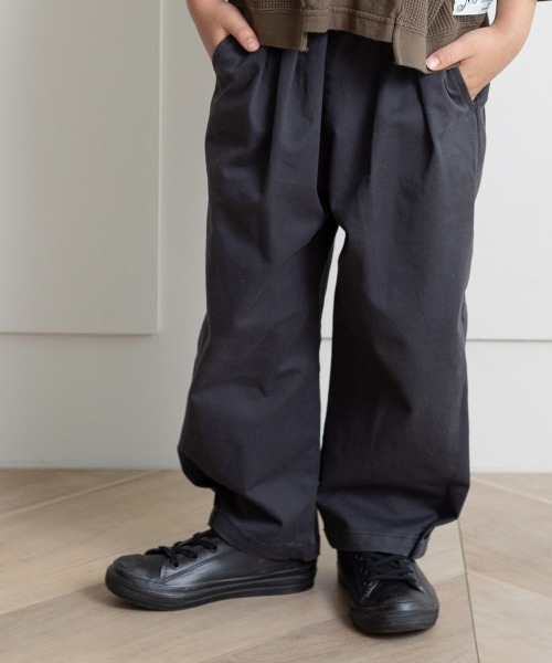 MAKE YOUR DAY（メイクユアデイ）の「ストレッチツイル裾ボタンテーパードパンツ■80～140cm（その他パンツ・キッズ・チャコールグレー/ブラウン/イエロー/ダークブルー・90/100/110/120/80/130/140）」の15枚目の写真