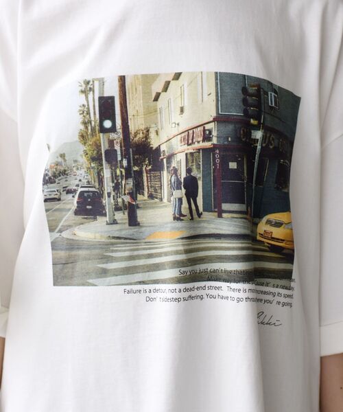 ＋81BRANCA（ハチイチブランカ）の「81BRANCAビッグTEE◇（Tシャツ/カットソー・レディース・ブラウン/オリーブ/ホワイト/ベージュ/ブラック・ONE SIZE）」の12枚目の写真