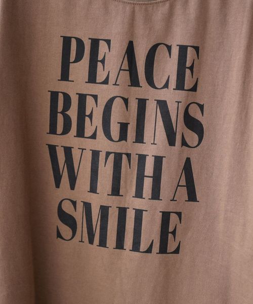 ＋81BRANCA（ハチイチブランカ）の「81BRANCAビッグTEE◇（Tシャツ/カットソー・レディース・ブラウン/オリーブ/ホワイト/ベージュ/ブラック・ONE SIZE）」の11枚目の写真