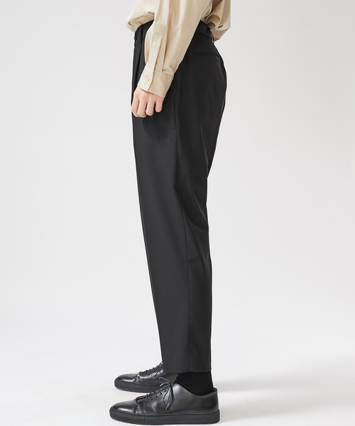 STUDIOUS(ステュディオス)の「【STUDIOUS】ドレスティアワイドテーパードスラックス(スラックス・メンズ・ブラック/チャコールグレー・1/2/3)」の6枚目の写真