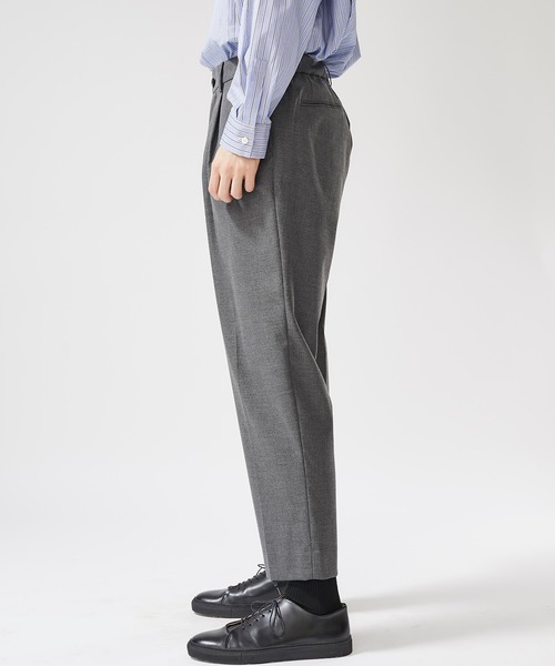 STUDIOUS(ステュディオス)の「【STUDIOUS】ドレスティアワイドテーパードスラックス(スラックス・メンズ・ブラック/チャコールグレー・1/2/3)」の12枚目の写真