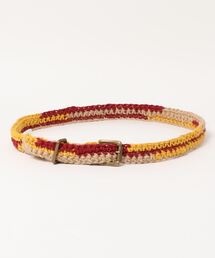 小物 NICHOLAS DALEY HAND CROCHET BELT Nicholas Daley Hand Crochet Belt - Navy/Blue/Silver | Goodhood