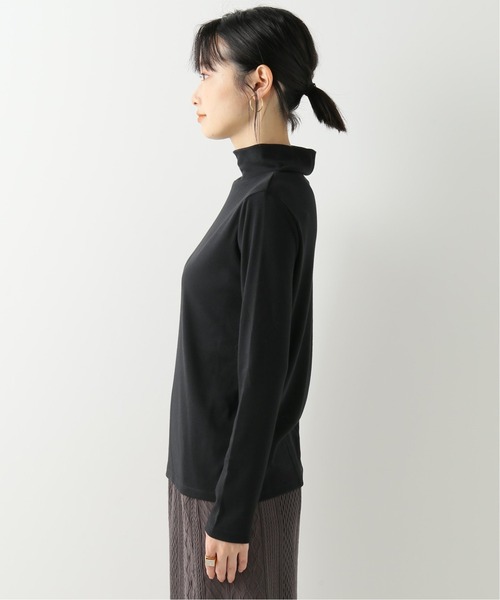 B.C STOCK(ベーセーストック)の「スムースハイネックロングTシャツ(Tシャツ/カットソー・レディース・ホワイト/ライトグレー/ブラック・FREE)」の12枚目の写真