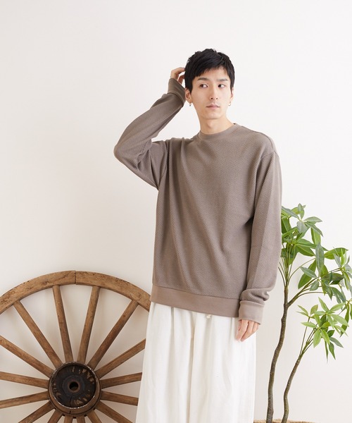 TONE SELECT WEAR(トーンセレクトウェア)の「【TONE MEN'S】カノコクルー/N(BL)(スウェット・メンズ・ブラック/モカ/グレイッシュベージュ/グレイッシュブルー・MEDIUM/X-LARGE/LARGE)」の17枚目の写真