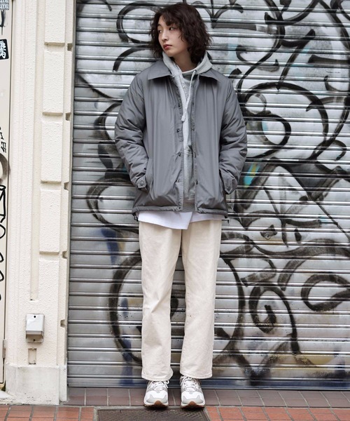 roial(ロイアル)の「DOWN JACKET/roial ロイアル トップス アウター ナイロンジャケット コーチジャケット(ダウンジャケット/コート・メンズ・グレー系その他/ベージュ系その他2・MEDIUM/LARGE)」の17枚目の写真