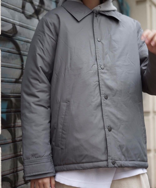 roial(ロイアル)の「DOWN JACKET/roial ロイアル トップス アウター ナイロンジャケット コーチジャケット(ダウンジャケット/コート・メンズ・グレー系その他/ベージュ系その他2・MEDIUM/LARGE)」の13枚目の写真