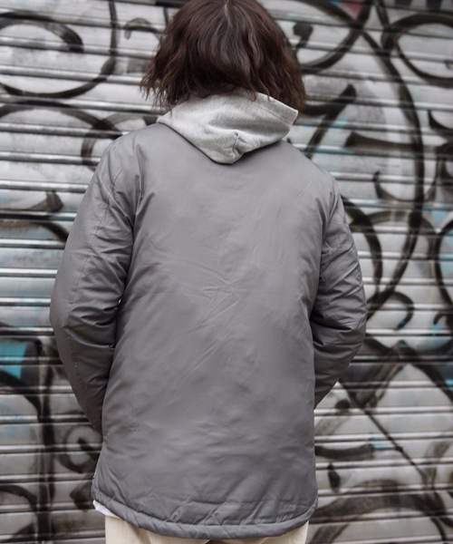 roial(ロイアル)の「DOWN JACKET/roial ロイアル トップス アウター ナイロンジャケット コーチジャケット(ダウンジャケット/コート・メンズ・グレー系その他/ベージュ系その他2・MEDIUM/LARGE)」の12枚目の写真