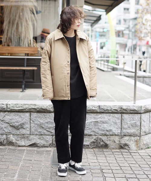 roial(ロイアル)の「DOWN JACKET/roial ロイアル トップス アウター ナイロンジャケット コーチジャケット(ダウンジャケット/コート・メンズ・グレー系その他/ベージュ系その他2・MEDIUM/LARGE)」の9枚目の写真