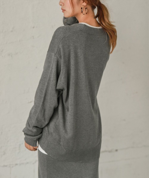 SUGAR BISKET(シュガービスケット)の「カーディガン&ニットスカート セットアップ(ニット/セーター・レディース・ブラウン/ベージュ/ブラック/グレー/ベージュ系その他/ライトグレー・L/M)」の19枚目の写真